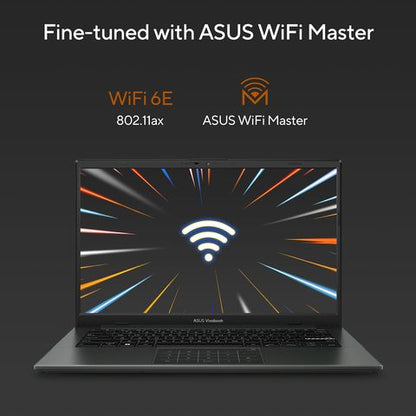 ASUS E1404FA AMD Ryzen 3 Laptop (8GB, 512GB SSD, Windows 11 Home, 14 inch FHD Display, MS Office 2021, Mixed Black, 1.38Kg)