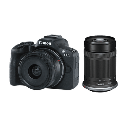 Canon EOS R50 24.2MP Mirrorless Camera (18-45 mm Lens, 5-Axis Electronic Image Stabilization)