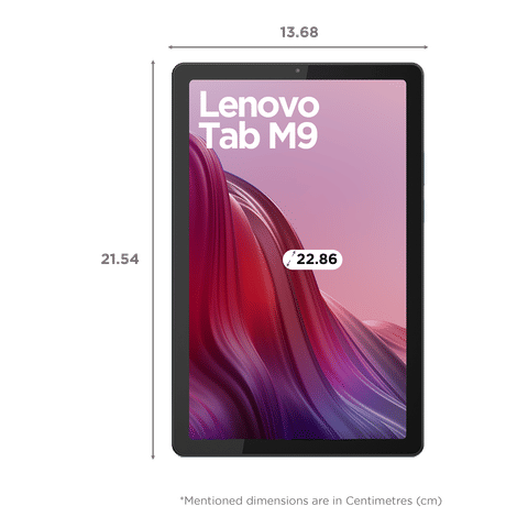 Lenovo Tab M9 Wi-Fi+4G LTE Android Tablet (9 Inch, 4GB RAM, 64GB ROM, Arctic Grey)