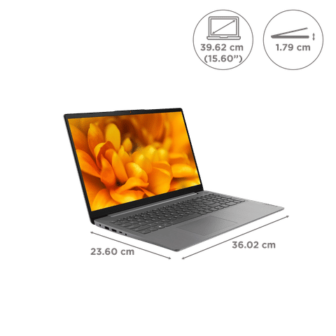 Lenovo IdeaPad Slim 3 15AMN8 AMD Ryzen 3 7320U Thin & Light Laptop (8GB, 512GB SSD, Windows 11 Home, 15.6 inch Full HD Display, MS Office 2021, Arctic Grey, 1.62 KG)