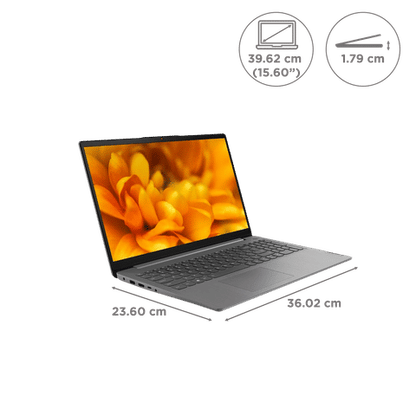 Lenovo IdeaPad Slim 3 15AMN8 AMD Ryzen 3 7320U Thin & Light Laptop (8GB, 512GB SSD, Windows 11 Home, 15.6 inch Full HD Display, MS Office 2021, Arctic Grey, 1.62 KG)