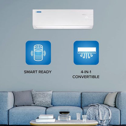 Blue Star 4 in 1 Convertible 0.9 Ton 3 Star Inverter Split AC with Self Diagnosis (2023 Model, Copper Condenser, IA311YNU)