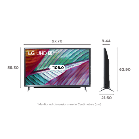 LG UR77 108 cm (43 inch) 4K Ultra HD LED WebOS TV with AI Processor 4K Gen6 (2023 model)