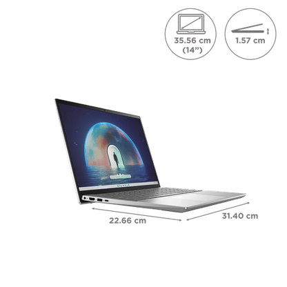 DELL Inspiron 5430 Intel Core i5 13th Gen (14 inch, 8GB, 512GB, Windows 11, MS Office 2021, Intel Iris Xe, Full HD Plus Display, Platinum Silver, IN5430YXVW9M01ORS1)