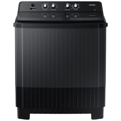 SAMSUNG 8 kg 5 Star Semi Automatic Washing Machine with Hexa Storm Pulsator (WT80B3560GB/TL, Dark Gray)