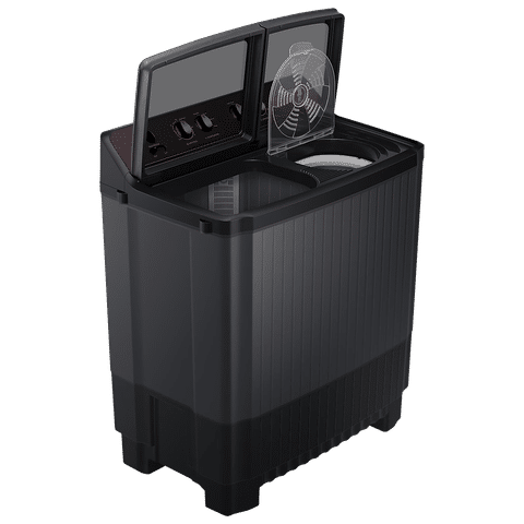 SAMSUNG 9 kg 5 Star Semi Automatic Washing Machine with Hexa Storm Pulsator (WT90B3560RB/TL, Dark Gray)