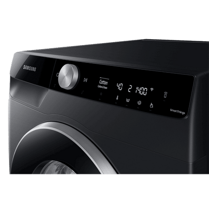 SAMSUNG 8 kg 5 Star Inverter Fully Automatic Front Load Washing Machine (WW80T604DLB1TL, Built-in Heater, Black Caviar)