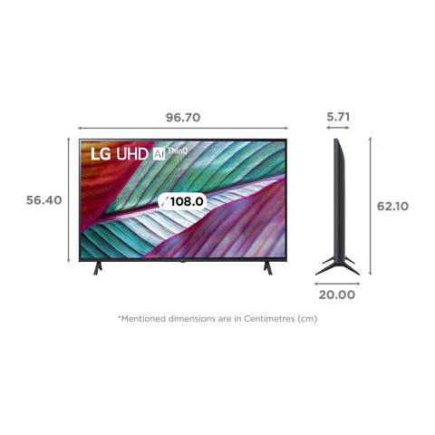 LG UR75 108 cm (43 inch) 4K Ultra HD LED WebOS TV with Gen5 AI Processor 4K