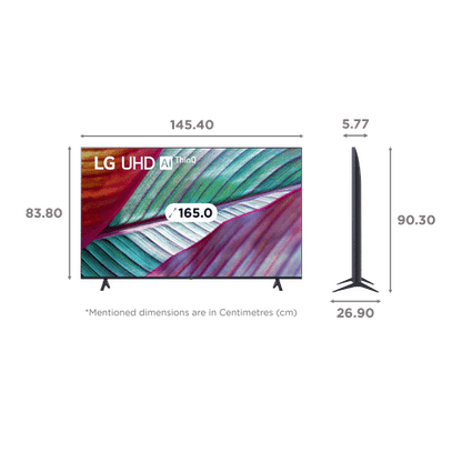 LG UR75 165 cm (65 inch) 4K Ultra HD LED WebOS TV with α5 Gen5 AI Processor 4K