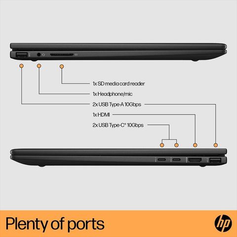 HP Envy x360 15-fh0015AU AMD Ryzen 5 (15.6 inch, 16GB, 512GB, Windows 11 Home, MS Office 2021, AMD Radeon, FHD IPS Display, Nightfall Black, 8C4S1PA)