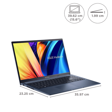 ASUS Vivobook 15 Intel Core i3 12th Gen Laptop (8GB, 512GB SSD, Windows 11 Home, 15.6 inch Full HD LED-Backlit Display, MS Office 2021 Quiet Blue, 1.7 Kg)