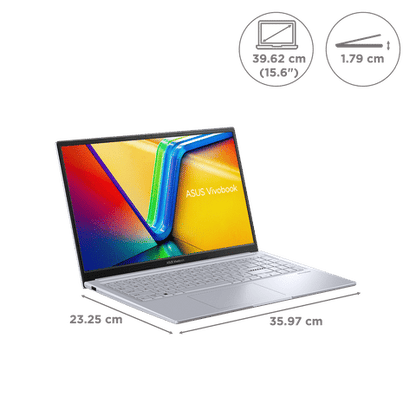 ASUS Vivobook 15X K3504VAB-NJ322WS Intel Core i3 13th Gen Thin and Light Laptop (8GB, 512GB SSD, Windows 11 Home, 15.6 inch Full HD LED-Backlit Display, MS Office 2021, Cool Silver, 1.6 KG)