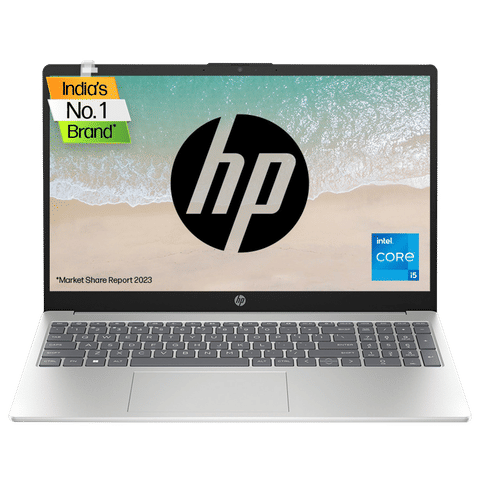 HP 15-fd0011TU Intel Core i5 13th Gen (15.6 inch, 8GB, 512GB, Windows 11 Home, MS Office 2021, Intel Iris XE, FHD Display, Natural Silver, 7P703PA)