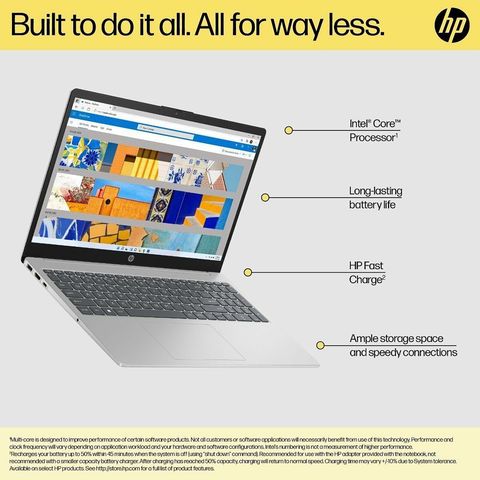 HP 15-fd0011TU Intel Core i5 13th Gen (15.6 inch, 8GB, 512GB, Windows 11 Home, MS Office 2021, Intel Iris XE, FHD Display, Natural Silver, 7P703PA)