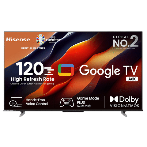 Hisense A6K 140 cm (55 inch) 4K Ultra HD LED Google TV with Dolby Atmos