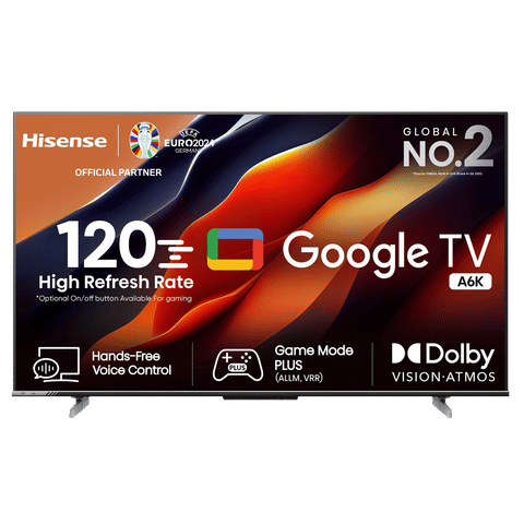 Hisense A6K 108 cm (43 inch) 4K Ultra HD LED Google TV with Dolby Atmos