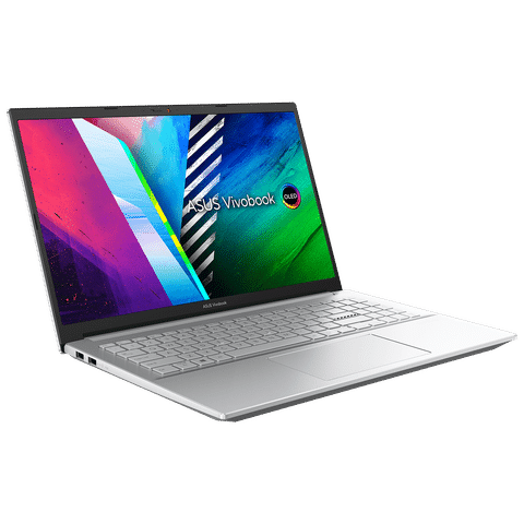 ASUS Vivobook Pro 15 AMD Ryzen 7 5th Gen (15.6 inch, 16GB, 1TB, Windows 11 Home, MS Office 2021, NVIDIA GeForce RTX 3050, Full HD OLED Display, Cool Silver, M3500QC-L1712WS)