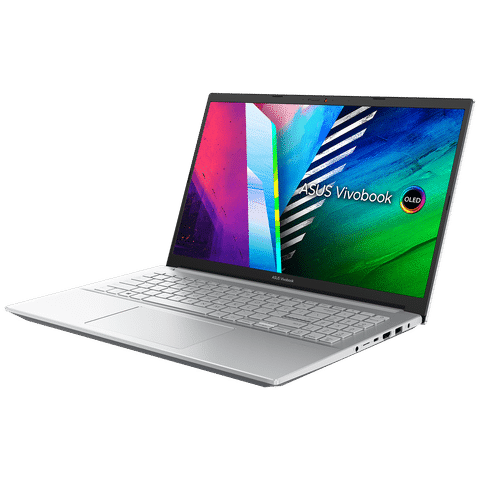 ASUS Vivobook Pro 15 AMD Ryzen 7 5th Gen (15.6 inch, 16GB, 1TB, Windows 11 Home, MS Office 2021, NVIDIA GeForce RTX 3050, Full HD OLED Display, Cool Silver, M3500QC-L1712WS)