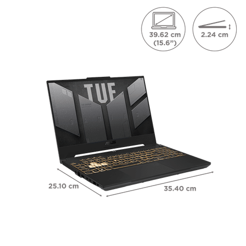 ASUS TUF Gaming F15 Intel Core i7 12th Gen Gaming Laptop (16GB, 1TB SSD, Windows 11 Home, 4GB GDDR6, 15.6 inch Full HD IPS Display, MS Office 2021, Mecha Gray, 2.2 Kg)