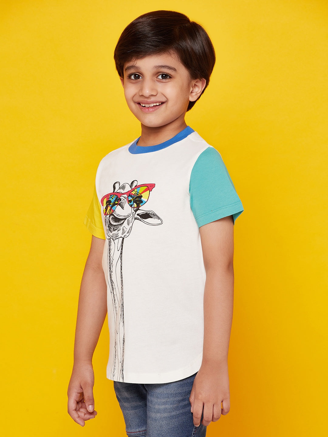 Kid Boys Camel Print Tshirt