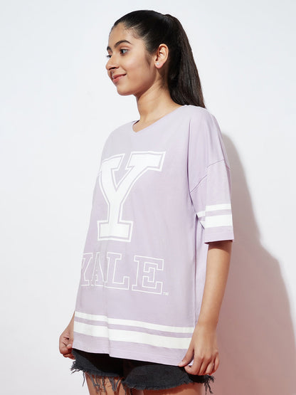 Teen Girls Over Sized Yale T-shirt