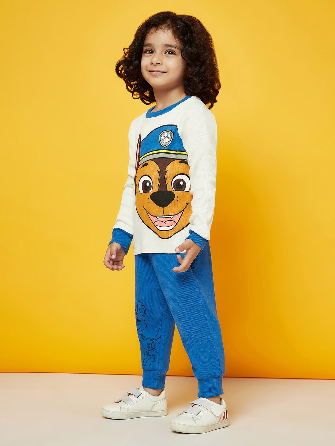 Boys Cotton White Paw Patrol Night Wear Set