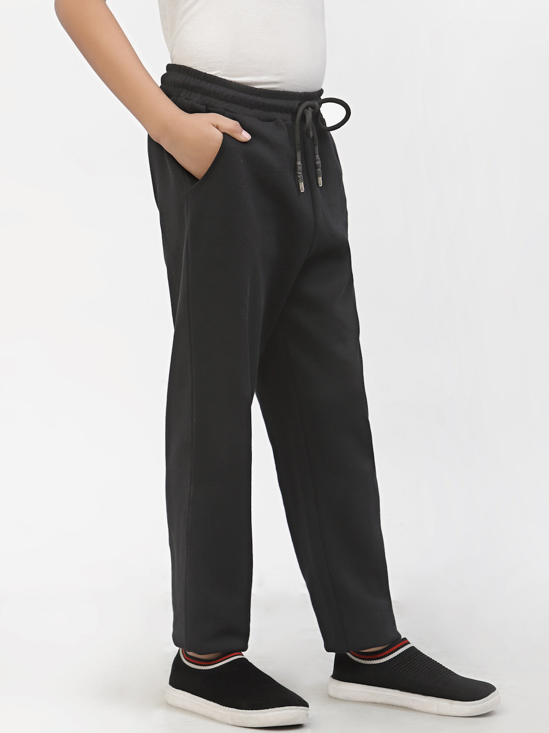 Organic Plain Boy Jogger Black