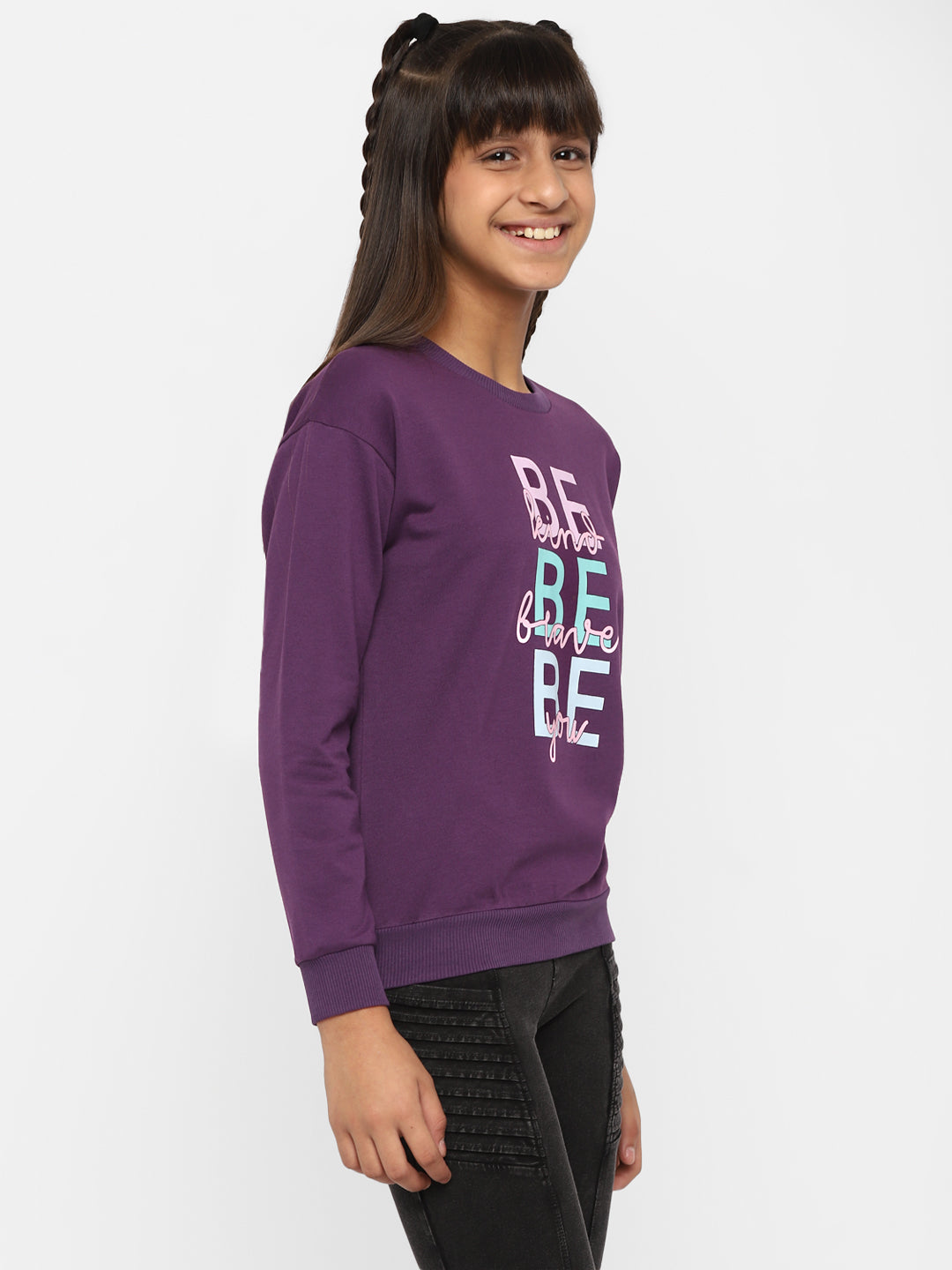 Girls-Be-Kind-Brave-You-Sweatshirt-Voilet