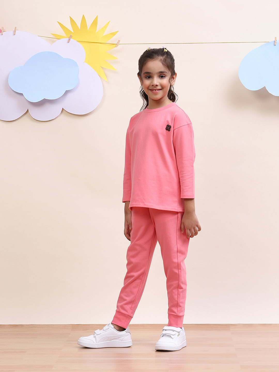 Unisex Pink Co-Ord Set for Kids