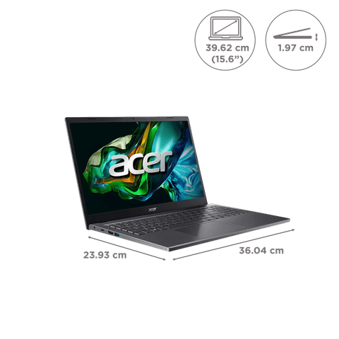 acer Aspire Lite Intel Core i3 11th Gen Thin and Light Laptop (8GB, 512GB SSD, Windows 11 Home, 15.6 inch FHD Display, Steel Gray, 1.59 KG)