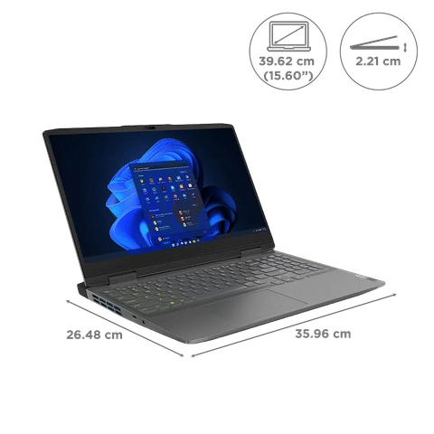 Lenovo LOQ Intel Core i7 13th Gen (15.6 inch, 16GB, 512GB, Windows 11 Home, MS Office 2021, NVIDIA GeForce RTX 4060, Full HD IPS Display, Storm Grey, 82XV00BRIN)