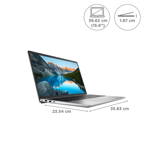 DELL Inspiron 3535 AMD Ryzen 5 (15.6 inch, 8GB, 1TB, Windows, MS Office, AMD Radeon, FHD Display, Platinum Silver, IN3535YM9GN001ORS1)