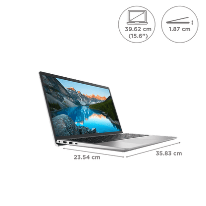 DELL Inspiron 3535 AMD Ryzen 5 (15.6 inch, 8GB, 1TB, Windows, MS Office, AMD Radeon, FHD Display, Platinum Silver, IN3535YM9GN001ORS1)