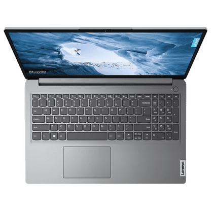 Lenovo Idea Pad 1 15IGL7 Intel Celeron (15.6 inch, 8GB, 256GB, Windows 11 Home, MS Office 2021, Intel UHD Graphics 600, HD Display, Cloud Grey, 82V7009DIN)