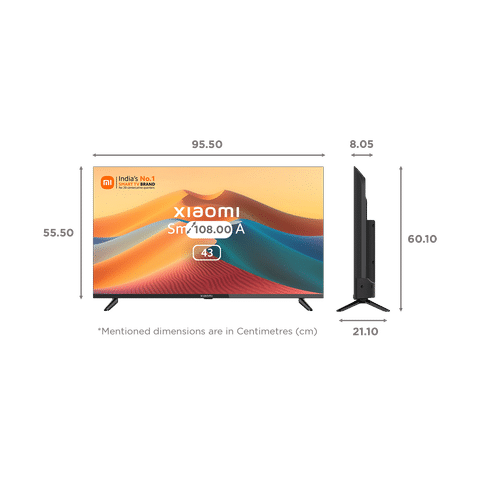 Xiaomi A Series 108 cm (43 inch) Full HD LED Smart Google TV with Dolby Audio (2023 model)