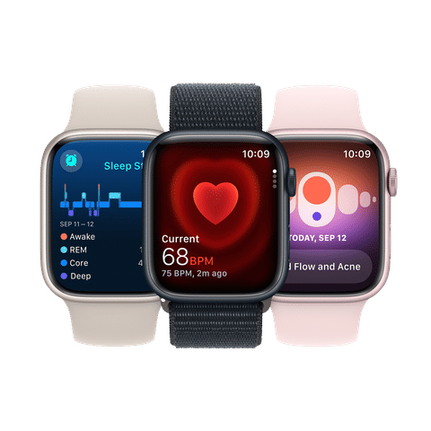 Apple Watch Series 9 GPS+Cellular with Silver Milanese Loop - M/L (45mm Display, Silver Stainless Steel Case)