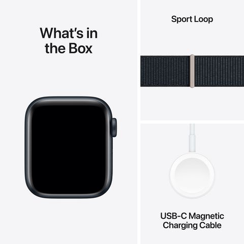 Apple Watch SE GPS with Midnight Sport Loop - S/M (40mm Display, Midnight Aluminium Case)