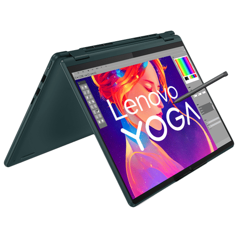 Lenovo Yoga 6 AMD Ryzen 5 (13.3 inch, 16GB, 512GB, Windows, MS Office 2021, AMD Radeon, FHD Display, Dark Teal, 83B2006CIN)