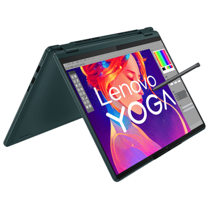 Lenovo Yoga 6 AMD Ryzen 5 (13.3 inch, 16GB, 512GB, Windows, MS Office 2021, AMD Radeon, FHD Display, Dark Teal, 83B2006CIN)