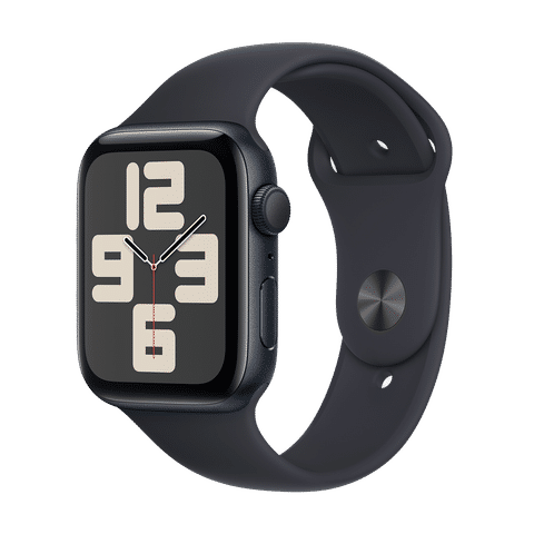 Apple Watch SE GPS with Midnight Sport Band - S/M (44mm Display, Midnight Aluminium Case)