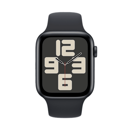 Apple Watch SE with Midnight Sport Band (44mm Retina LTPO OLED Display, Midnight Aluminium Case)