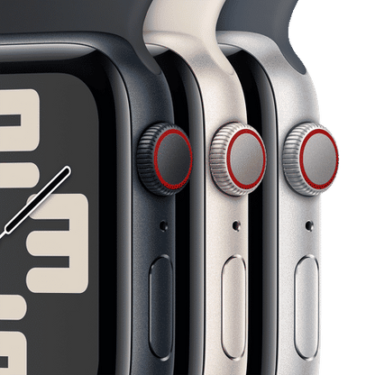 Apple Watch SE with Midnight Sport Band (44mm Retina LTPO OLED Display, Midnight Aluminium Case)