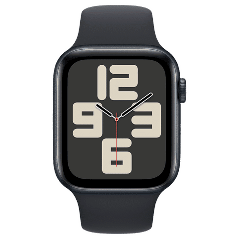 Apple Watch SE with Midnight Sport Band (44mm Retina LTPO OLED Display, Midnight Aluminium Case)