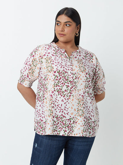 Gia Curves Multicolour Floral-Printed Top