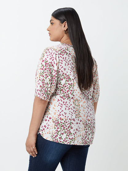 Gia Curves Multicolour Floral-Printed Top