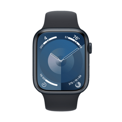 Apple Watch Series 9 GPS with Midnight Sport Band - S/M (45mm Display, Midnight Aluminium Case)