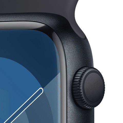 Apple Watch Series 9 GPS with Midnight Sport Band - S/M (45mm Display, Midnight Aluminium Case)