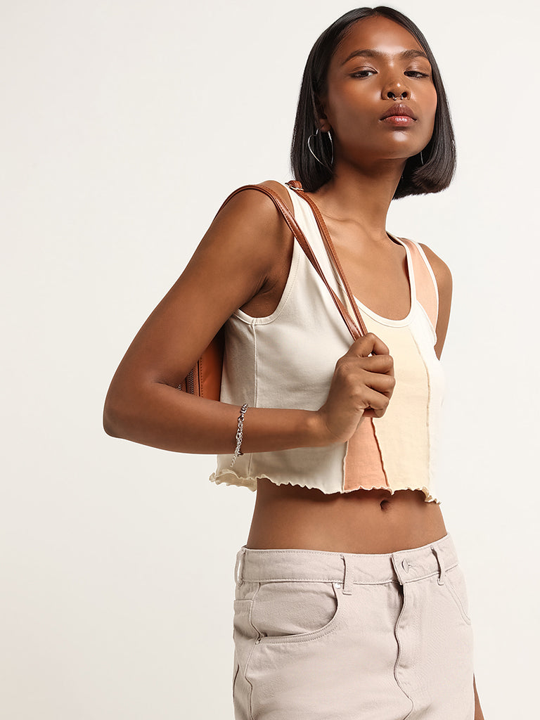 Nuon Multicolour Sleeveless Crop Top