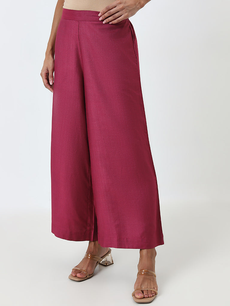 Zuba Magenta High-Rise Palazzos