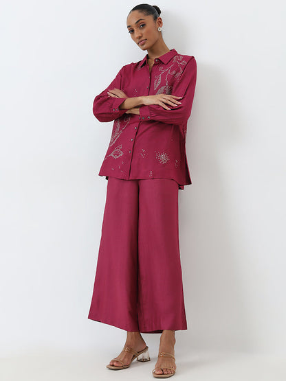 Zuba Magenta High-Rise Palazzos